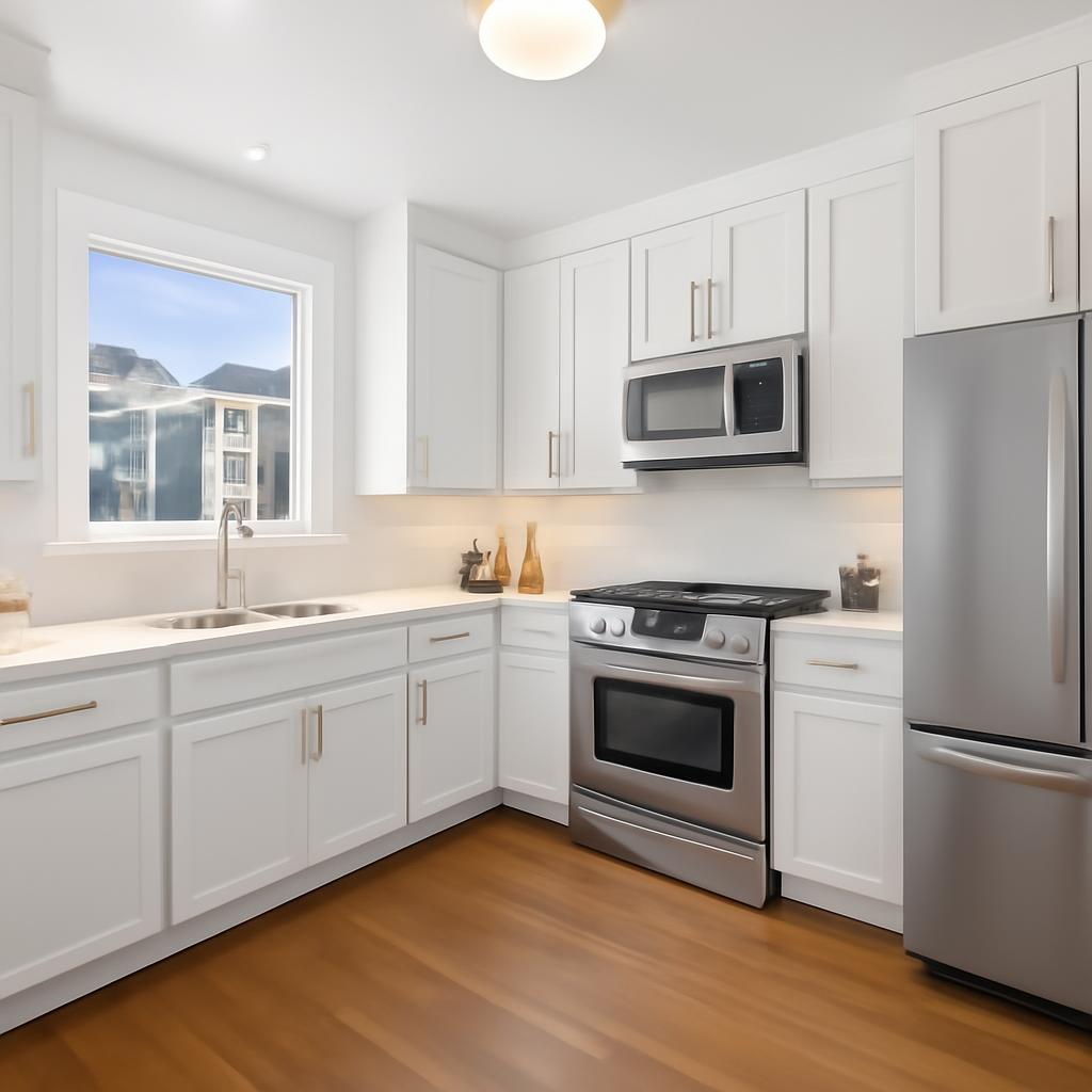 A modern, move-in ready kitchen with quartz countertops, a feature SF home buyers want in 2025.